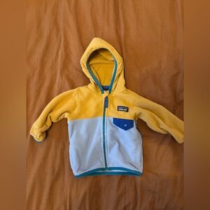 Patagonia Fleece Zip Up - 3-6 months